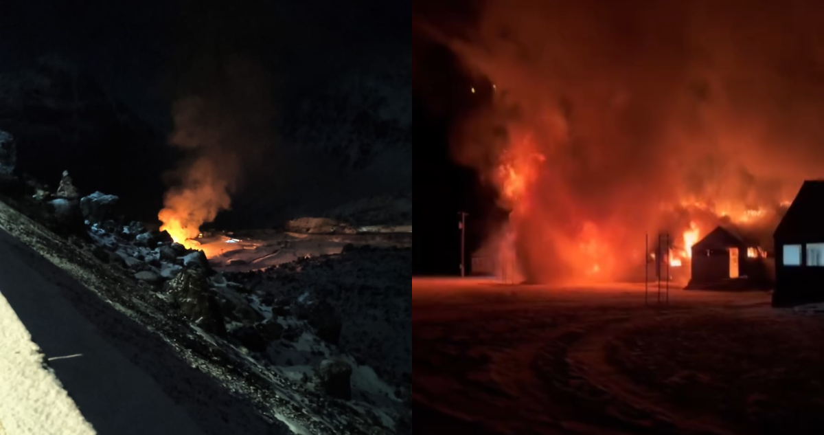 VIDEO | Incendio afecta a Escuela de Montaña del Ejército en Los Andes