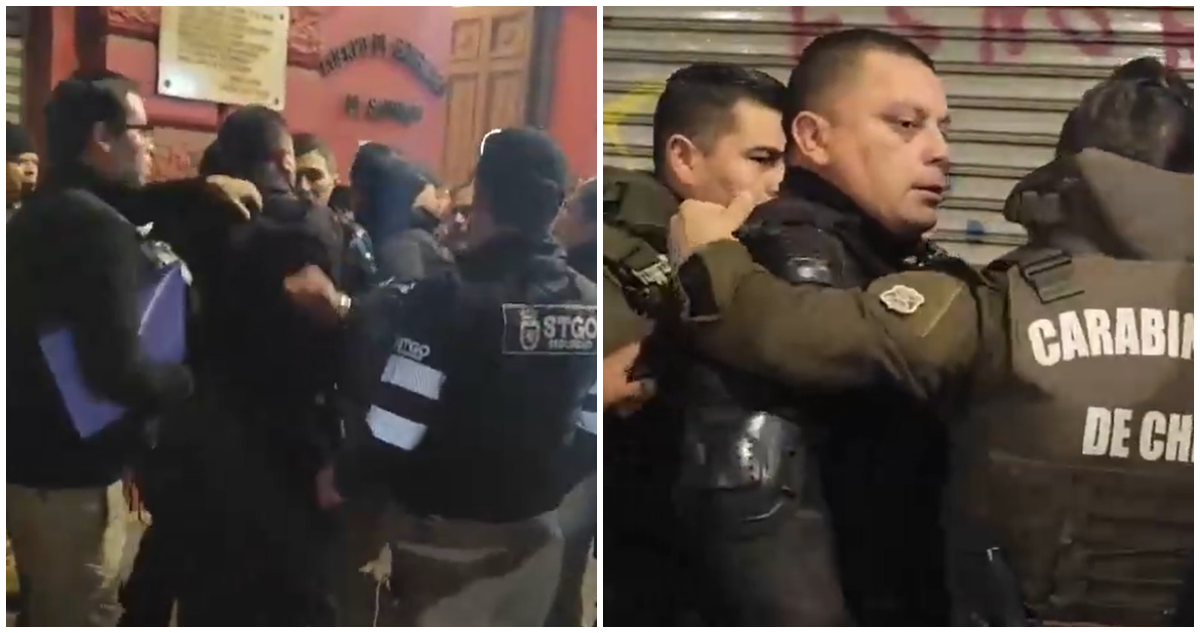 Carabineros tras pugna con guardias municipales en Santiago: “Toda persona debe someterse a controles”