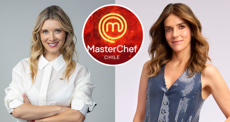 Carla Jara y María Luisa Godoy junto a logo de ‘Masterchef Chile’ en referencia a cambios en TVN