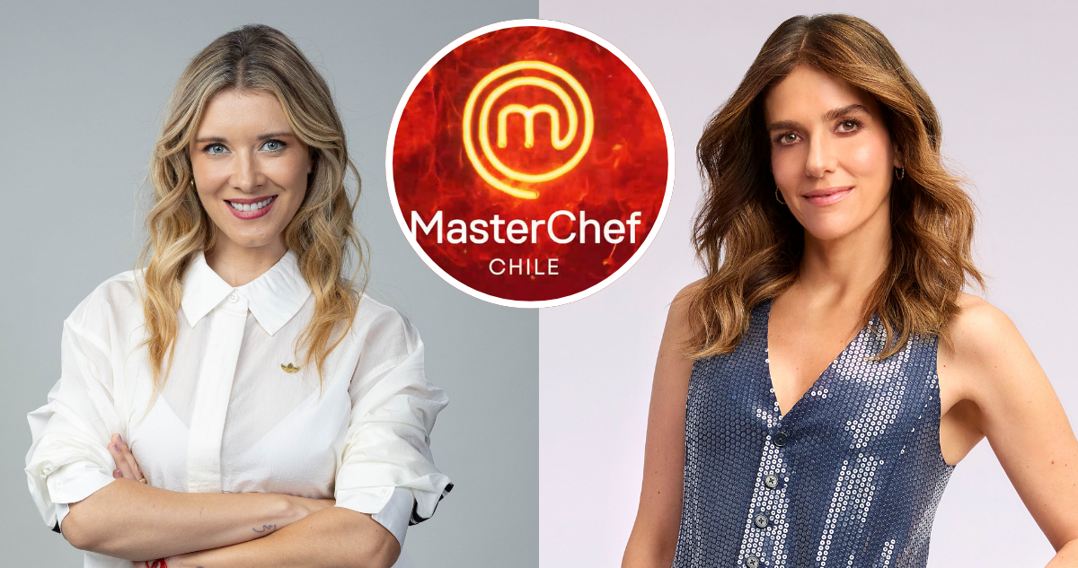 Carla Jara y María Luisa Godoy junto a logo de ‘Masterchef Chile’ en referencia a cambios en TVN