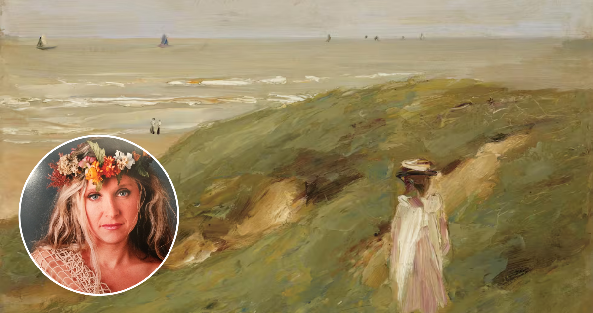 ‘Düne bei Nordwijk mit Kind’ de Max Liebermann en Sotheby’s | @debbiezoellner en Instagram