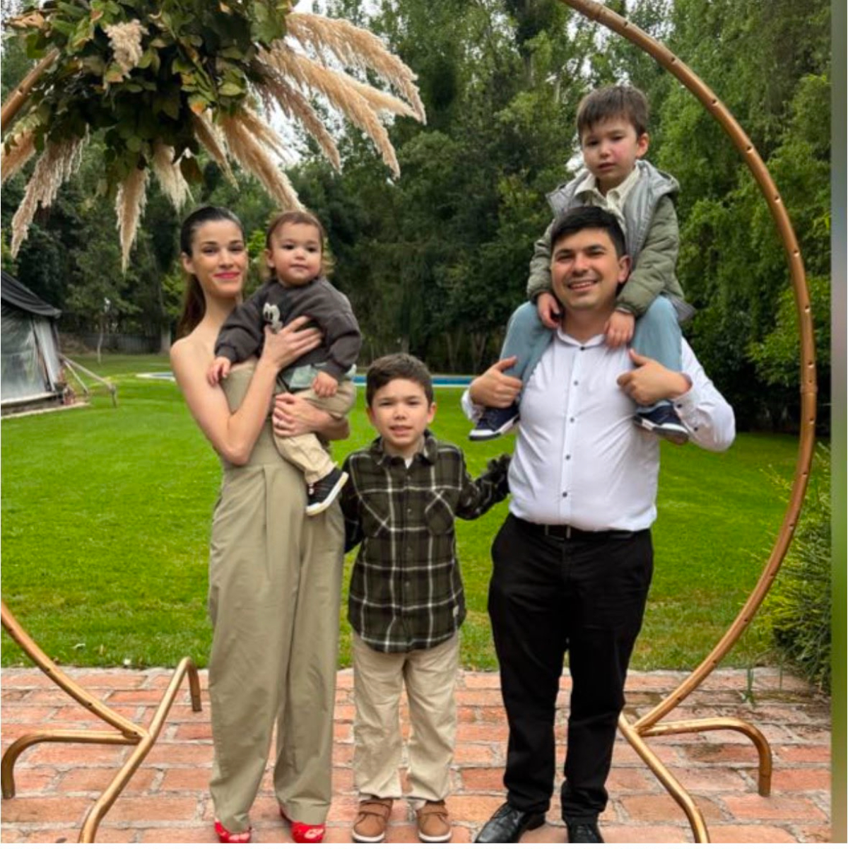 Juan Pablo y su familia