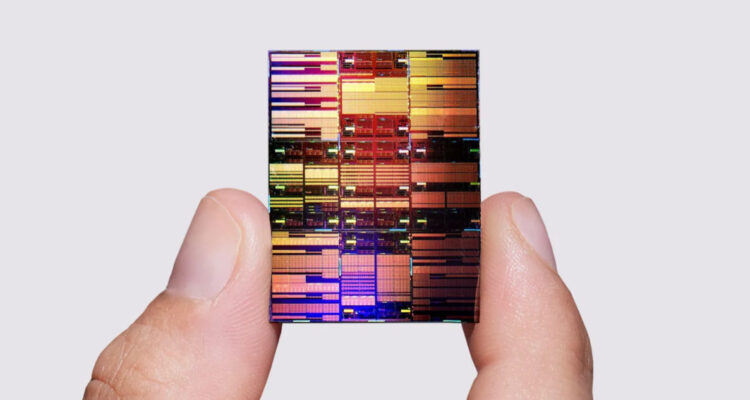 Foto del chip de IBM