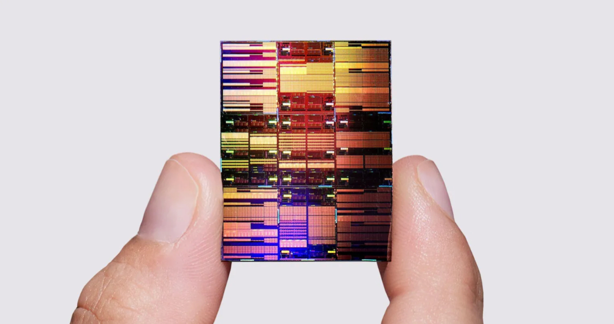 Foto del chip de IBM