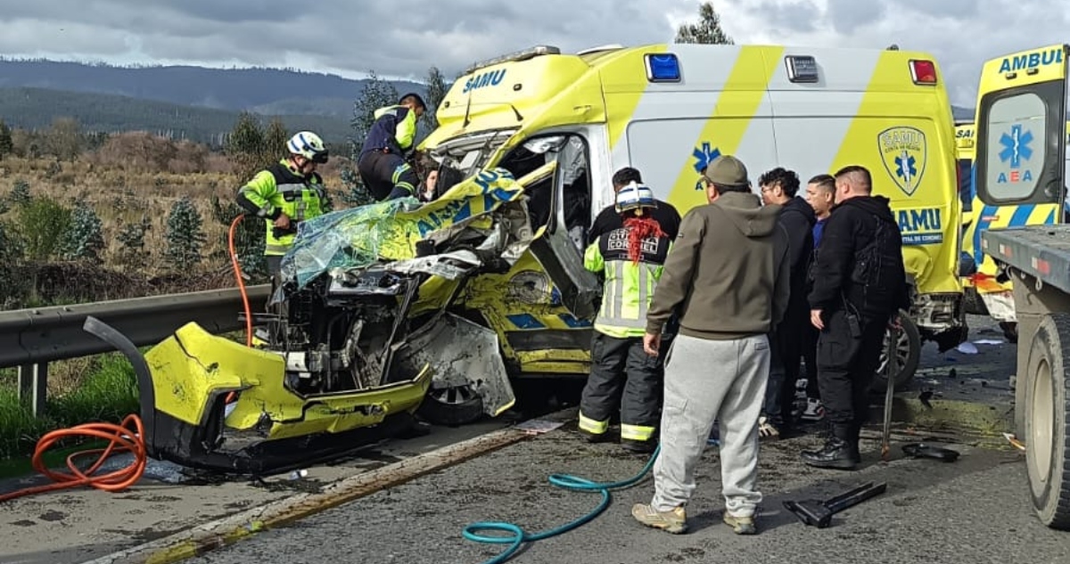 Colisión múltiple en Ruta 160 en Coronel