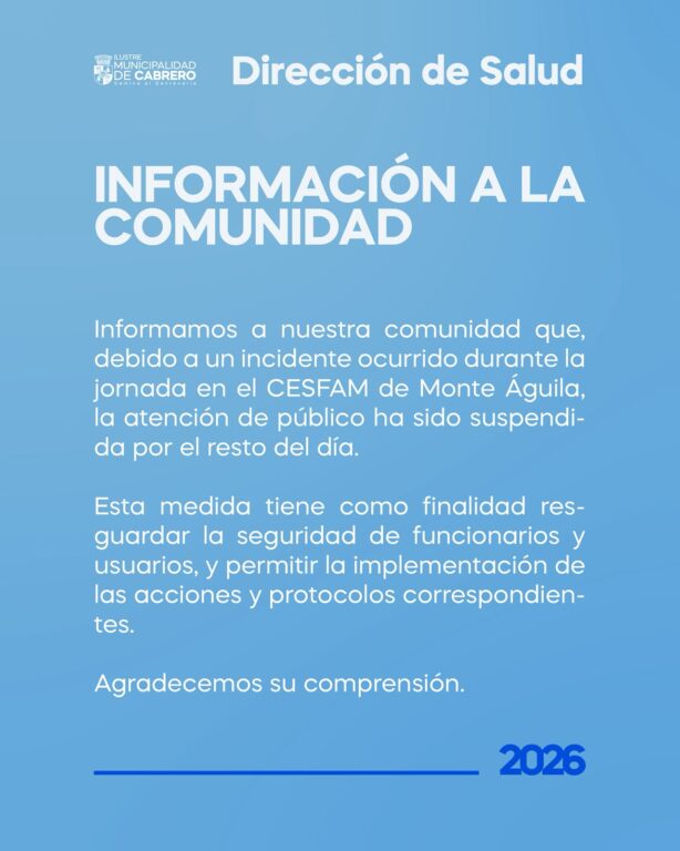 Hombre apuñalado en sala de espera en Cesfam de Cabrero
