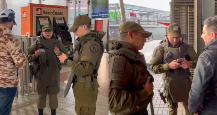 Controles de identidad aleatorios: Carabineros realiza nuevo copamiento en estaciones del Metro