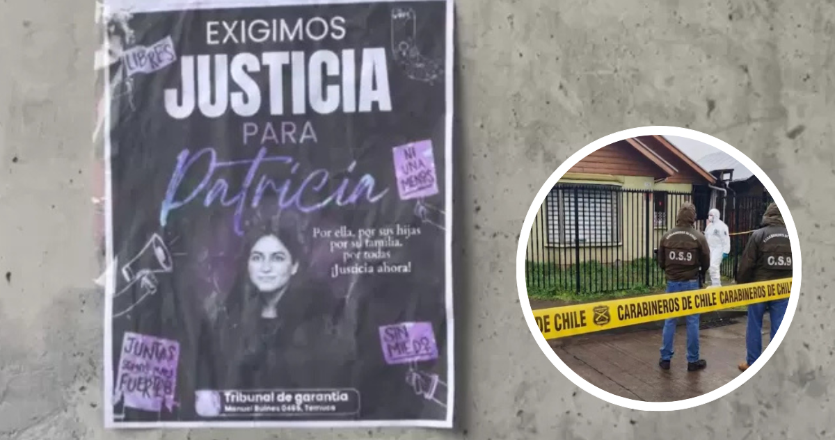 Afiche “Justicia para Patricia”, mujer víctima de femicidio.