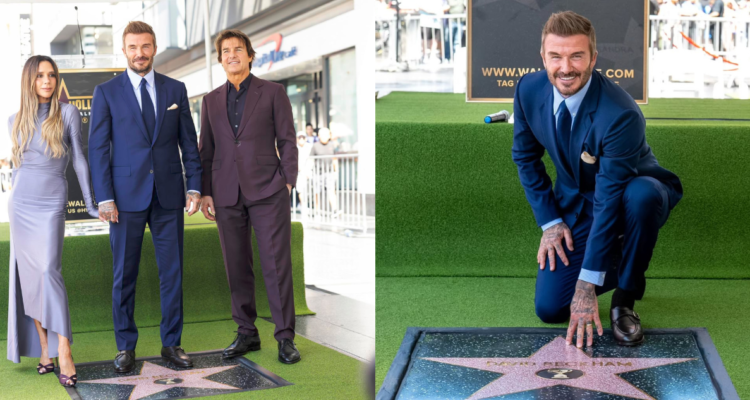 David Beckham recibió una estrella en el Paseo de la Fama