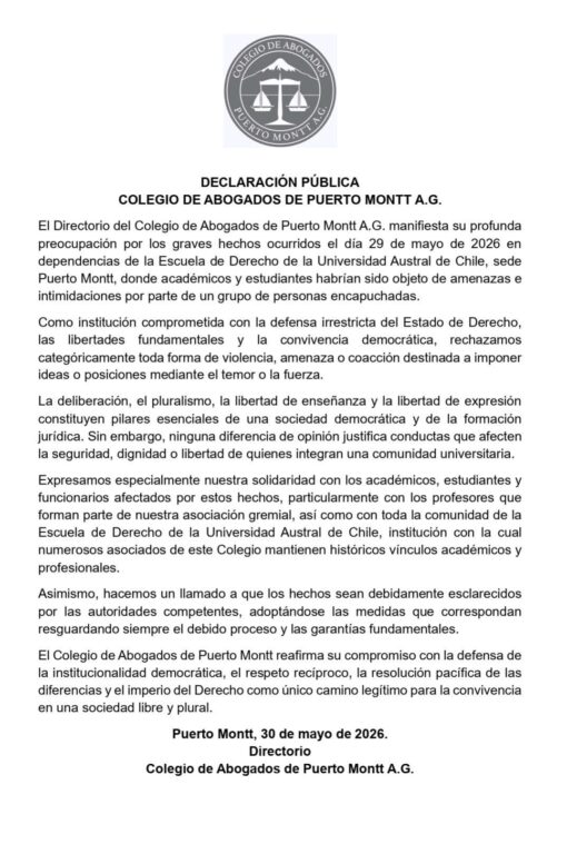 Declaración de Colegio de Abogados