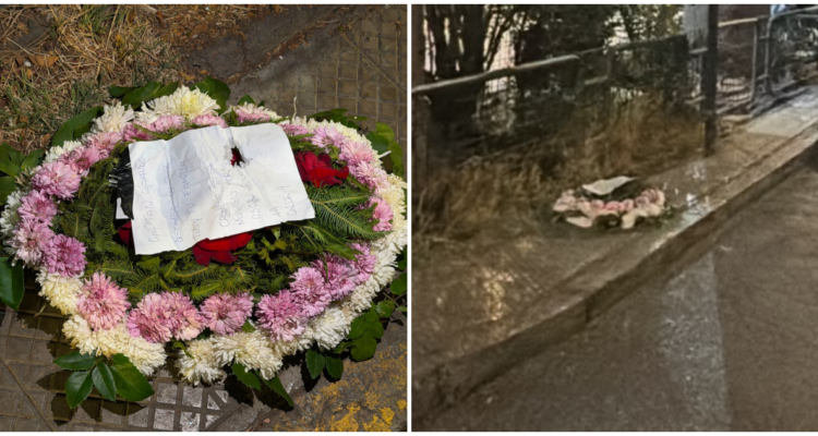 "Descansa en paz tú y tu familia": nueva amenaza a gendarme con corona de flores en ex Penitenciaría