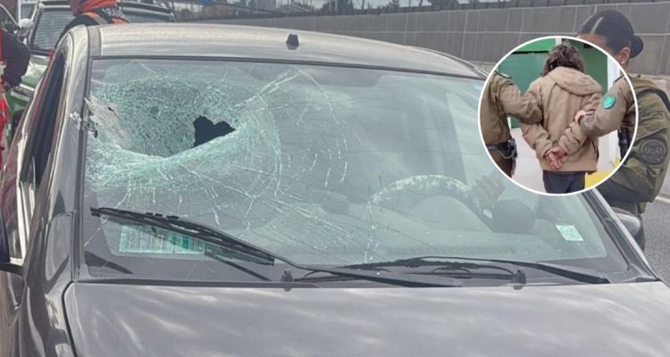 Detienen a sujeto por lanzar piedras a vehículos en autopista: cuenta con 83 capturas anteriores