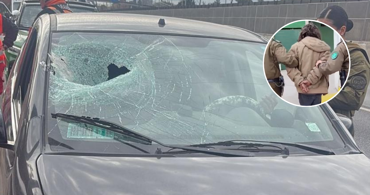Detienen a sujeto por lanzar piedras a vehículos en autopista: cuenta con 83 capturas anteriores