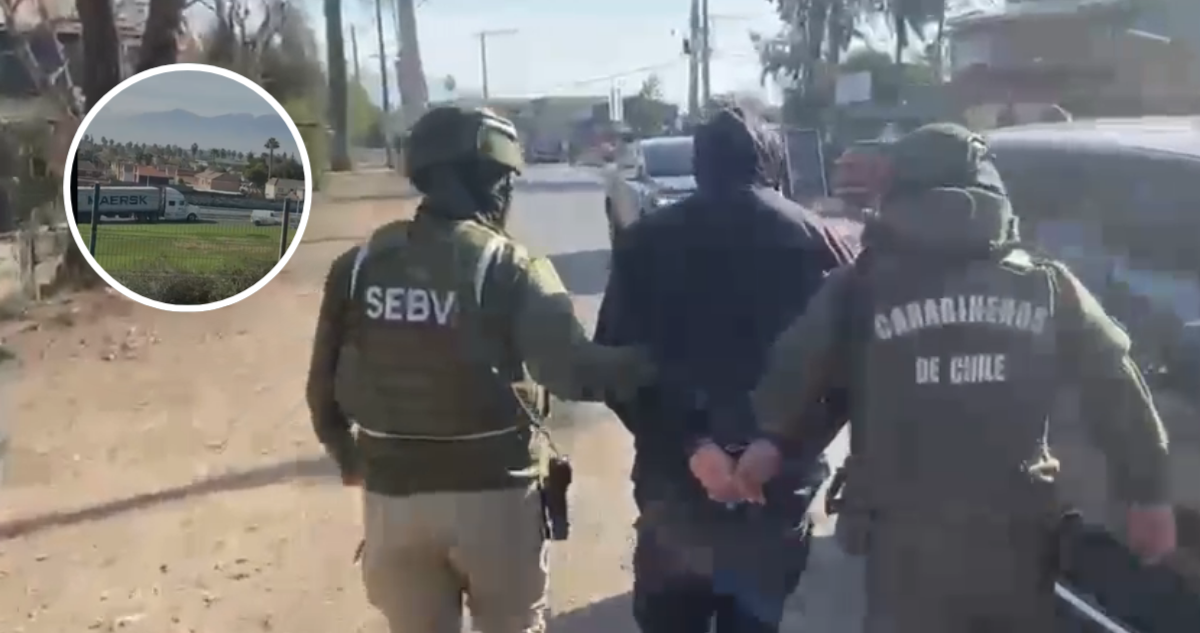 Detienen a dos sujetos que robaron camión con más de $100 millones en elementos electrónicos en Maipú