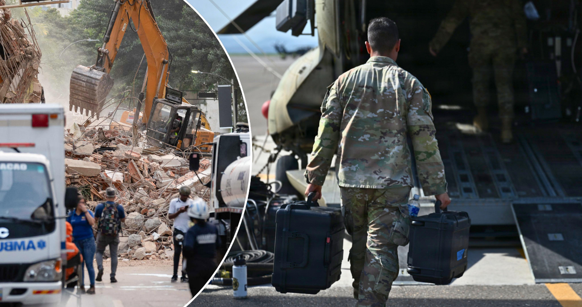 Comando Sur de EEUU despliega aviones y buques en Venezuela para la búsqueda y rescate tras terremotos