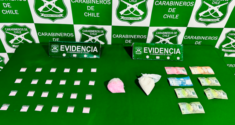 Detienen a dos personas e incautan pasta base, ketamina y otras sustancias en Los Ángeles