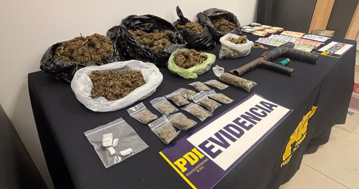 Desbaratan clan familiar de tráfico de drogas en Quilicura: se rearticuló tras detención del padre
