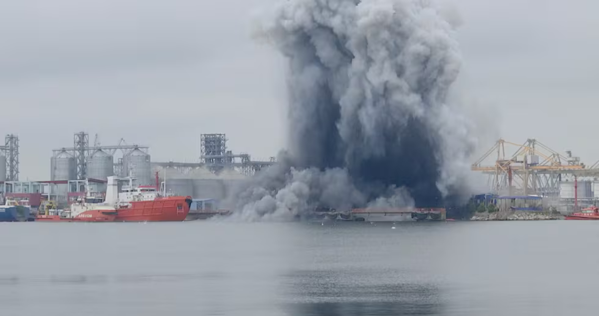 Explosión de dron naval en Rumania