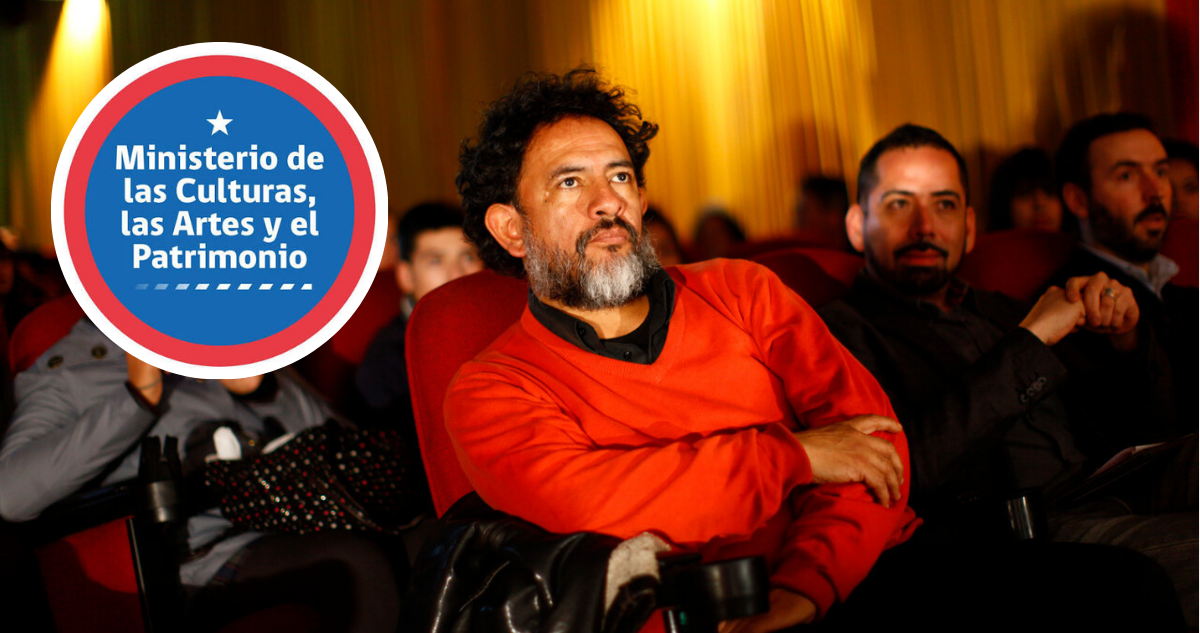 Luis Dubó y logo del Ministerio de las Culturas y las Artes