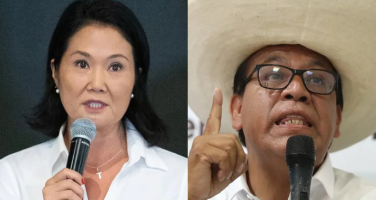 Tensión en Perú por posible triunfo de Fujimori: Sánchez no la reconocerá y le dicen "antidemocrático"