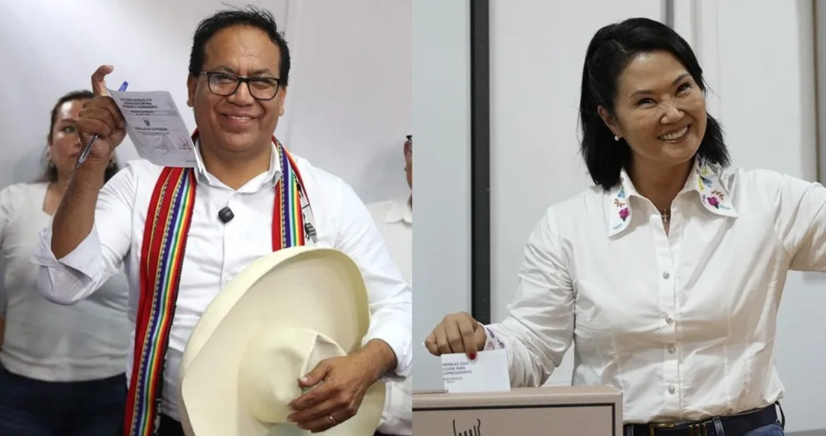 Perú: aumenta ligera ventaja de Sánchez sobre Fujimori con poco más del 95% de votos contabilizados