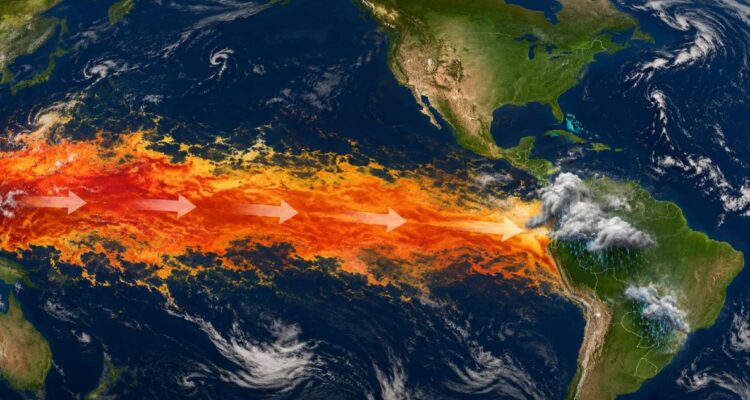 Gigante ola caliente de 14 mil kilómetros: una de las razones del 80% de probabilidad del “Super Niño”