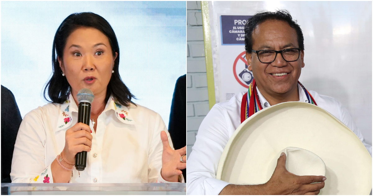 Keiko Fujimori y Roberto Sánchez
