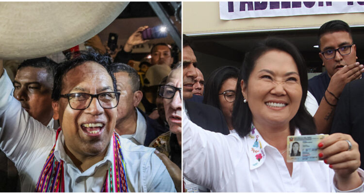 Roberto Sánchez y Keiko Fujimori