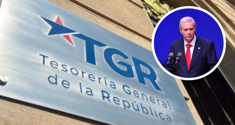 Tesorería General de la República. Y foto del presidente José Antonio Kast.