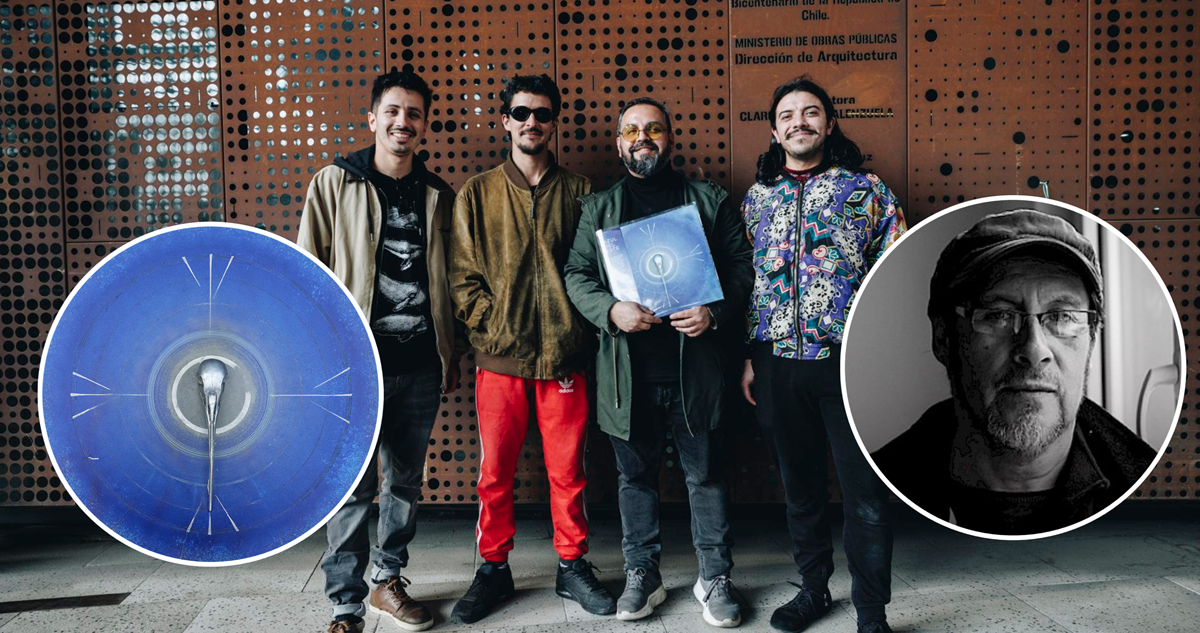 Ensamble de Percusiones Usach, Portada Azul Celeste y Elicura Chuihuailaf