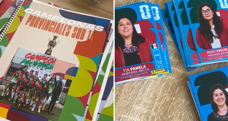Escuela de Osorno creó su propia versión del álbum del mundial para mejorar la asistencia a clases