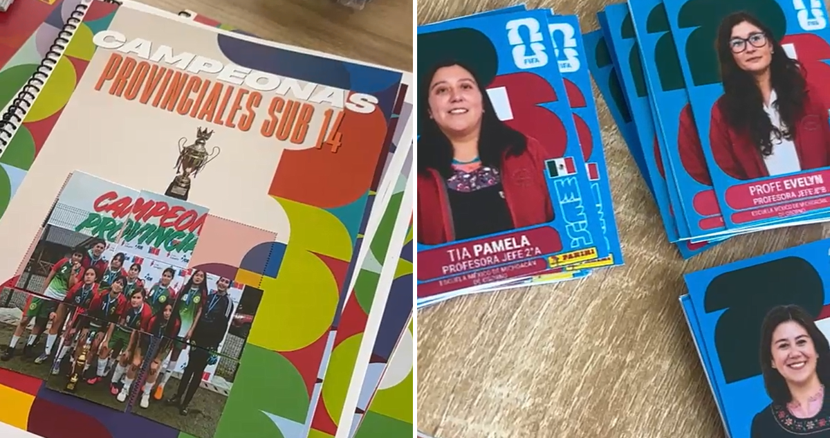 Escuela de Osorno creó su propia versión del álbum del mundial para mejorar la asistencia a clases