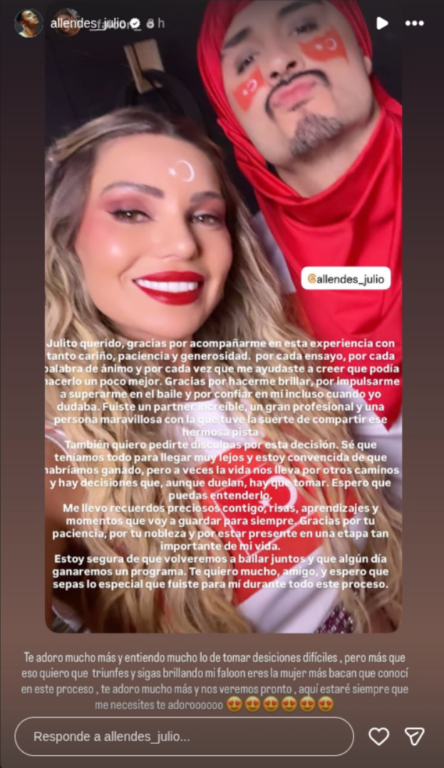 Faloon Larraguibel en Storie con Julio Allendes
