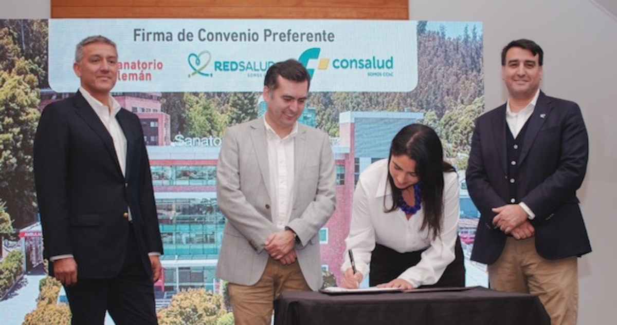 RedSalud anuncia convenio entre Sanatorio Alemán e Isapre Consalud: ampliará planes y coberturas