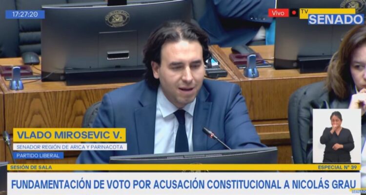 Mirosevic (PL) se inhabilita en votación de AC contra Grau en el Senado y explica sus razones