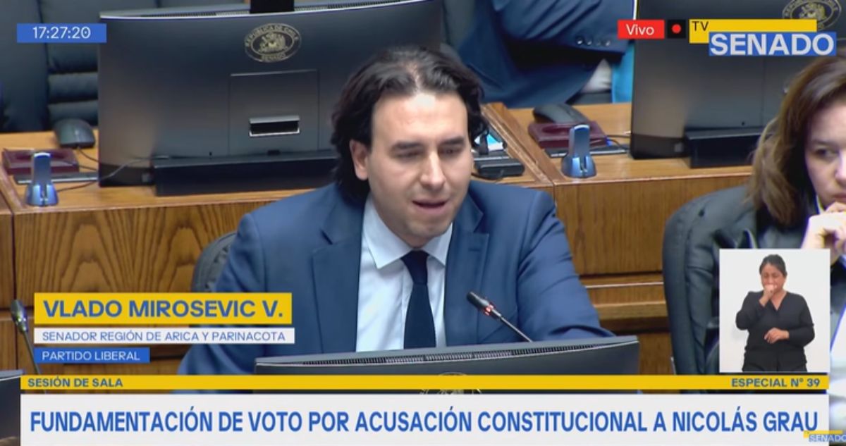 Mirosevic (PL) se inhabilita en votación de AC contra Grau en el Senado y explica sus razones