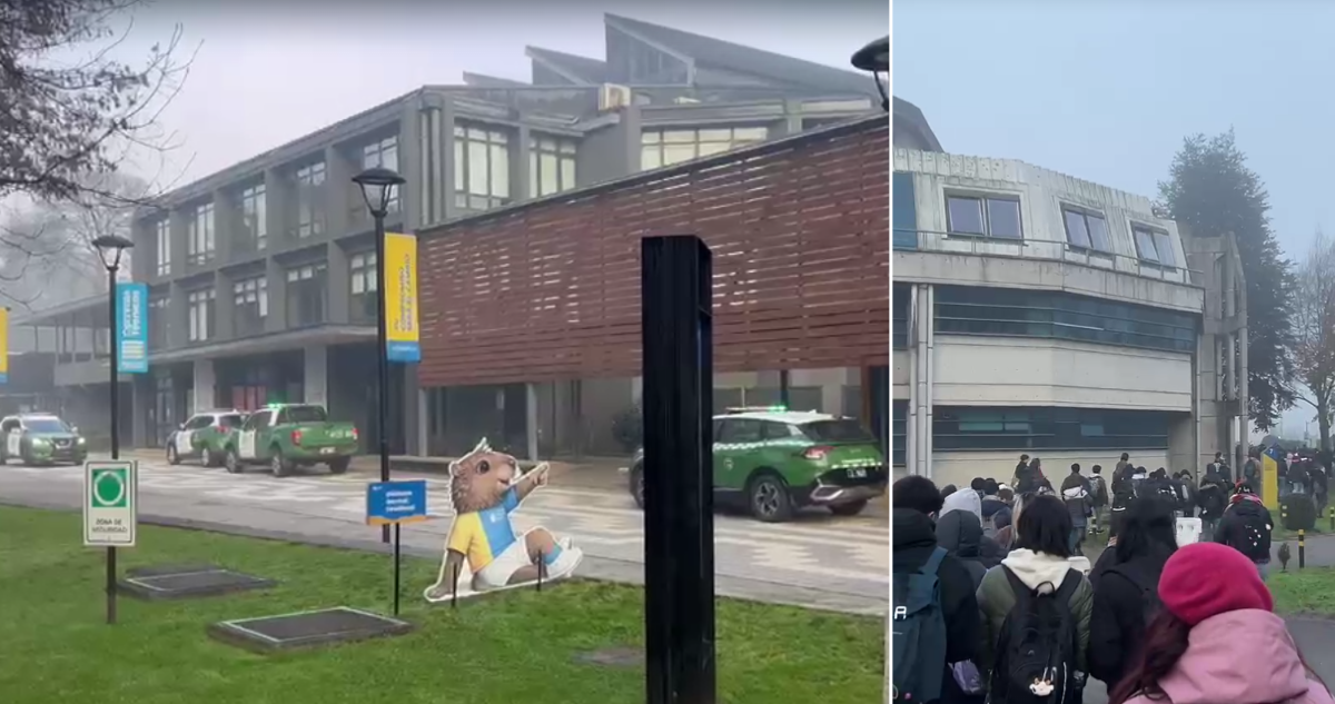 Amenaza de bomba obliga a evacuar campus de la Universidad Católica de Temuco