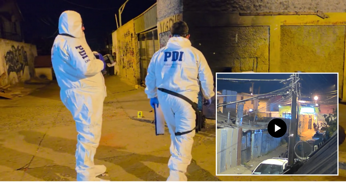 Acribillados desde un vehículo: todo lo que se sabe de la mortal balacera en cerro de Valparaíso
