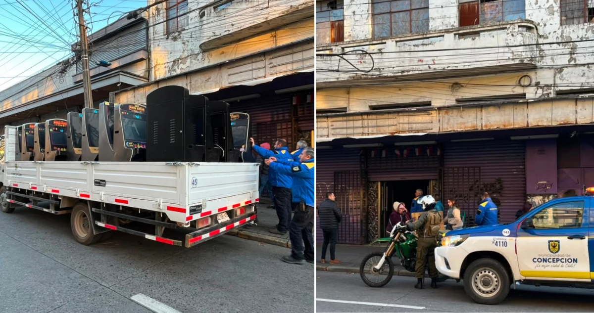 Clausuran nuevo casino ilegal en centro de Concepción: incautaron más de 20 máquinas