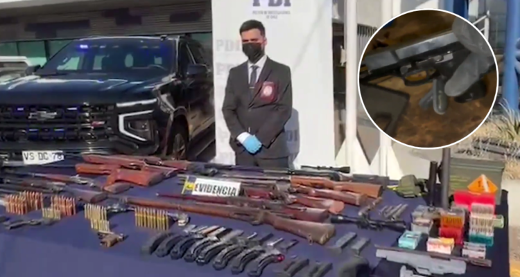 cae banda que traficaba fusiles de guerra desde Quilpué: incautan 13 armas y más de 1.700 municiones