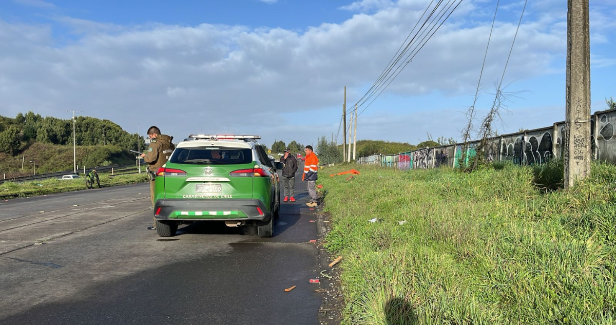 Peaton muere tras ser atropellado en Coronel: conductor no prestó ayuda y se fugó del lugar