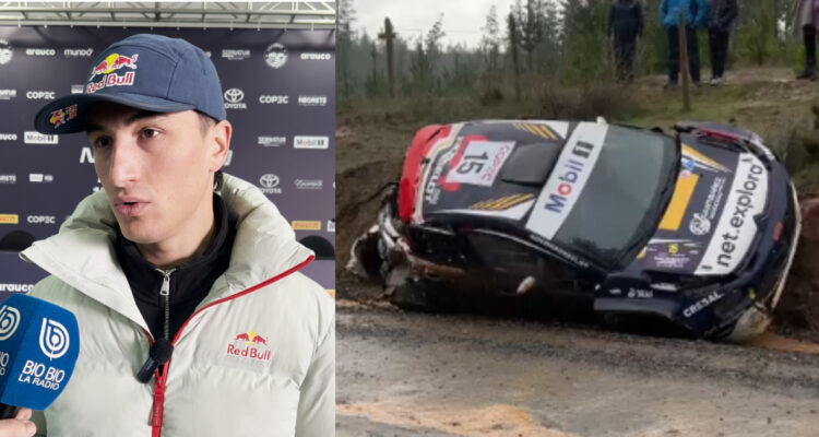 Gerardo Rosselot luego de su accidente en RallyMobil Nacimiento Negrete