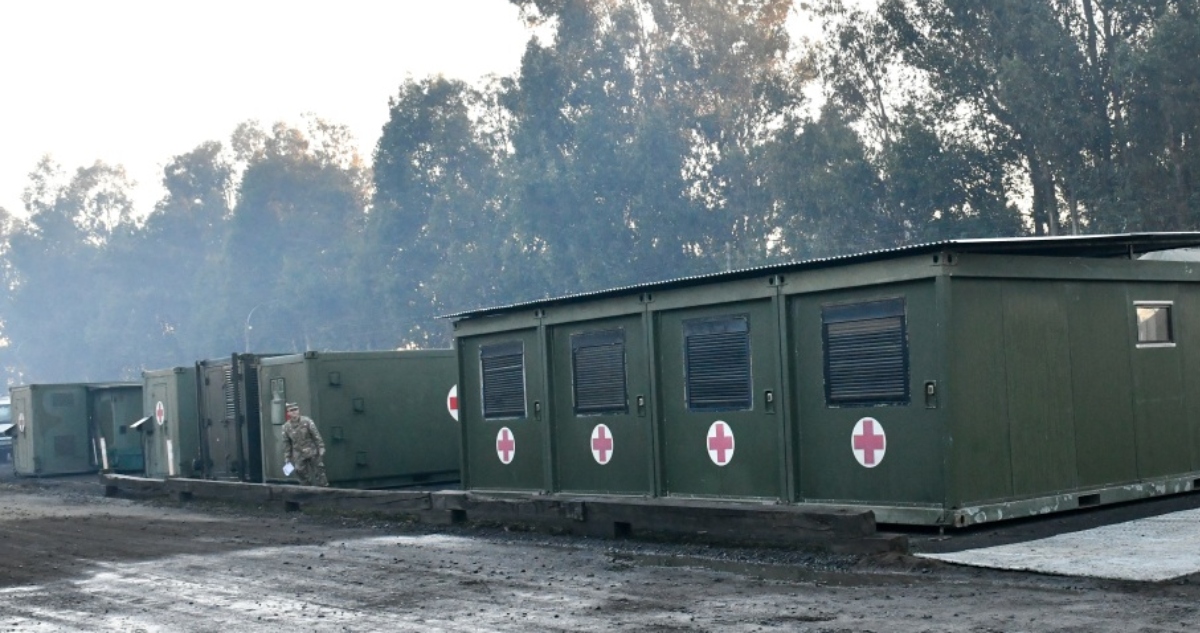 Hospital Modular del Ejército en Los Ángeles