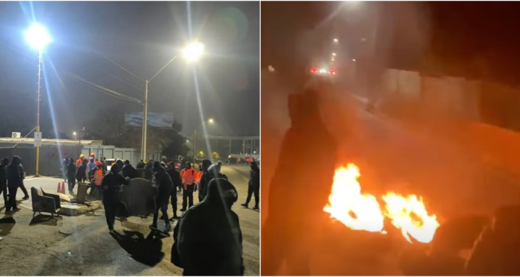 Trabajadores de empresa contratista inician huelga en División Andina de Codelco: hubo bloqueo de ruta