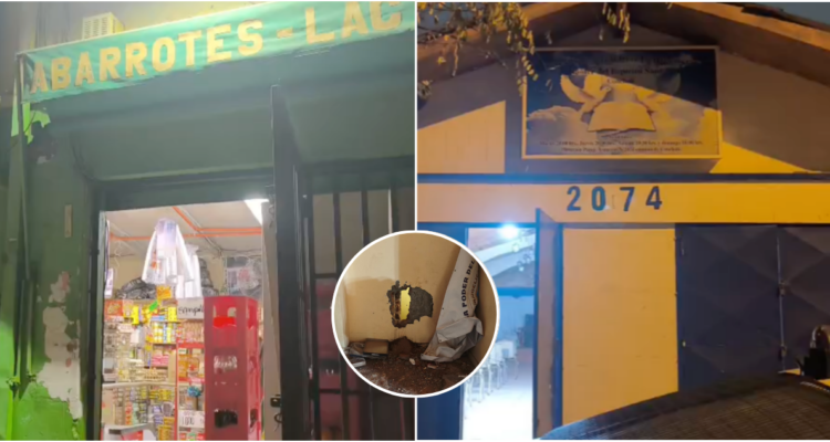 Delincuentes realizan forados en iglesia para robar distribuidora de confites en Conchalí