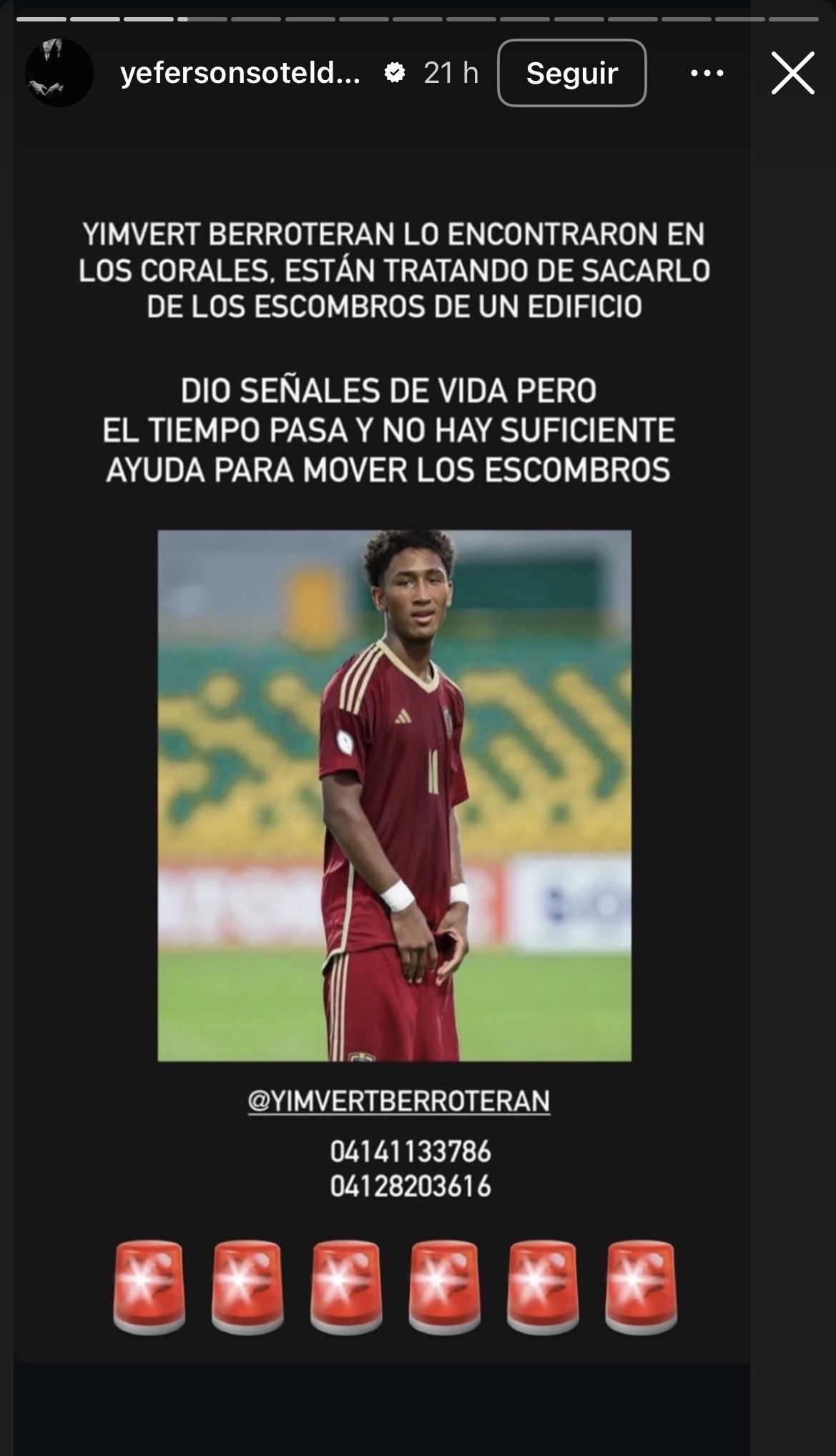 Soteldo y Federación lo buscan: promesa del fútbol venezolano está desaparecida tras doble terremoto