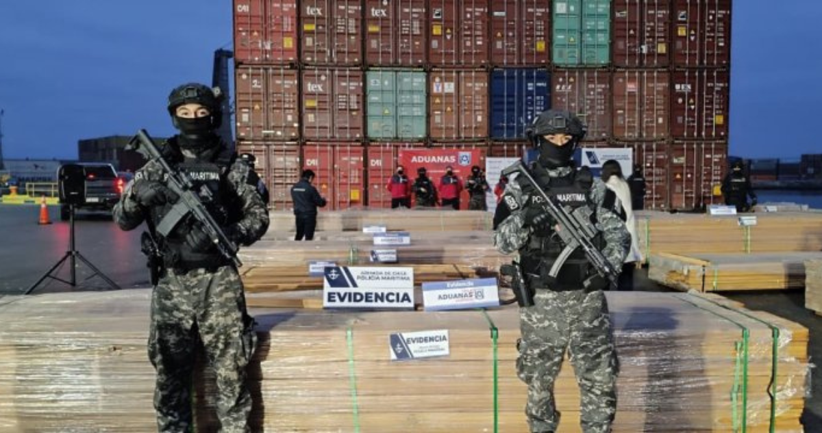Incautación en uno de los puertos chilenos