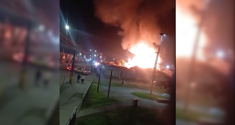 Incendio dejó cuatro viviendas consumidas en sector Los Notros de Concepción: sin lesionados