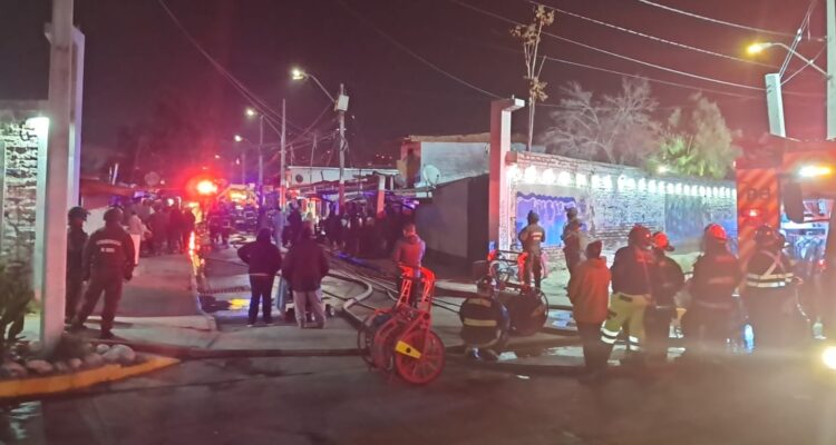 Doce casas resultaron afectadas por incendio en la población La Legua