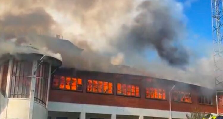 Incendio en regimiento Arauco de Osorno